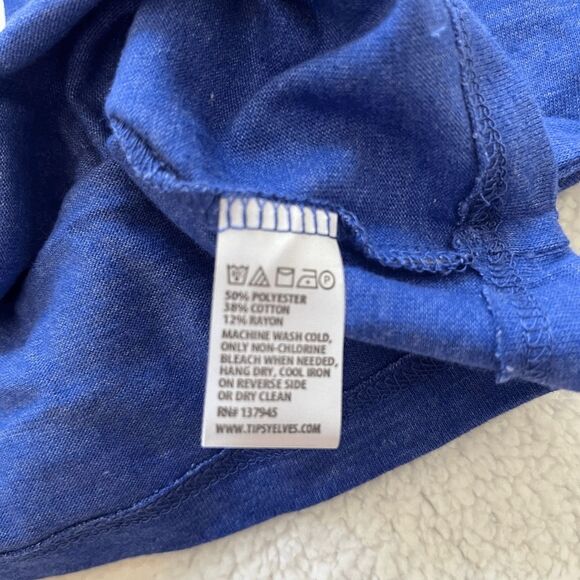 Tipsy Elves Women's Top Size S Blue "Freedom For Y'All" Scoop Neck Graphic Tee‎ - Picture 7 of 10